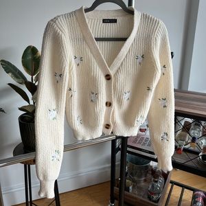 Floral Knit Cardigan